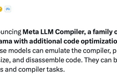 Meta出新招：用Code Llama打造LLM编译器，让代码更小巧，还能反汇编！缩略图