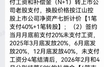 江山控股的AI子公司突然宣布关门，没钱了，员工全被裁。缩略图