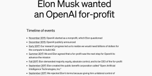 OpenAI 又对马斯克说：打官司搞不出通用人工智能缩略图