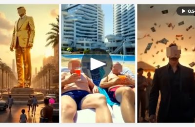 特朗普发了个加沙度假胜地AI视频，创作者说这是政治讽刺缩略图