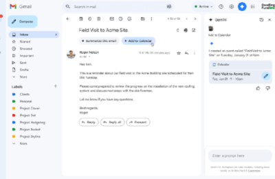 谷歌Gmail新出个加到日历功能，安排事儿超方便缩略图