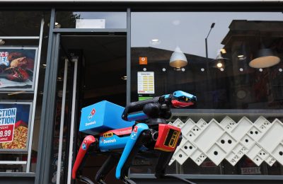 达美乐机器狗Domidog登陆英国海滩：送餐兼防海鸥的科技新宠缩略图