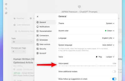 OpenAI为ChatGPT语音功能推出两大隐藏升级：自定义语速与智能记忆指令缩略图