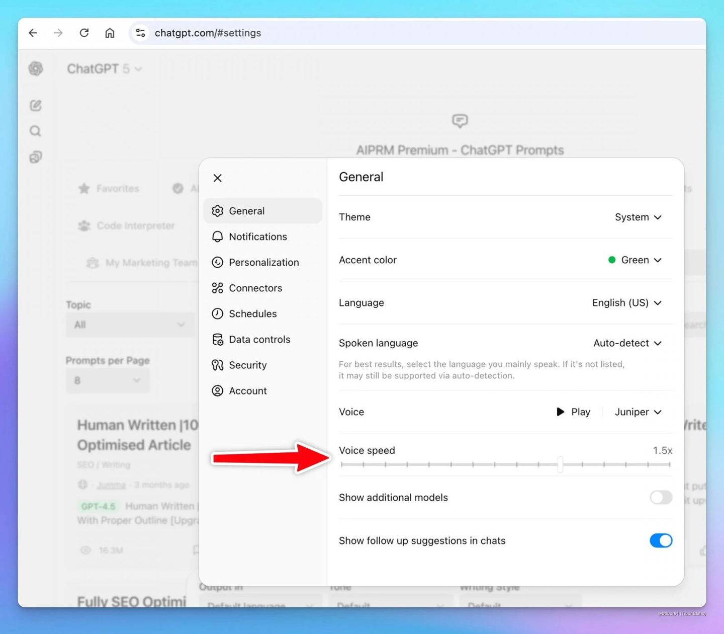 OpenAI为ChatGPT语音功能推出两大隐藏升级：自定义语速与智能记忆指令插图