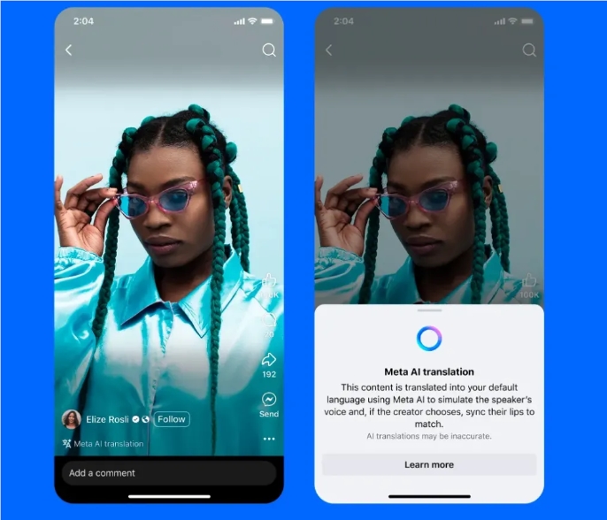 Meta推出AI语音翻译黑科技:一键让你的短视频说各国语言插图 Meta推出AI语音翻译黑科技:一键让你的短视频说各国语言插图