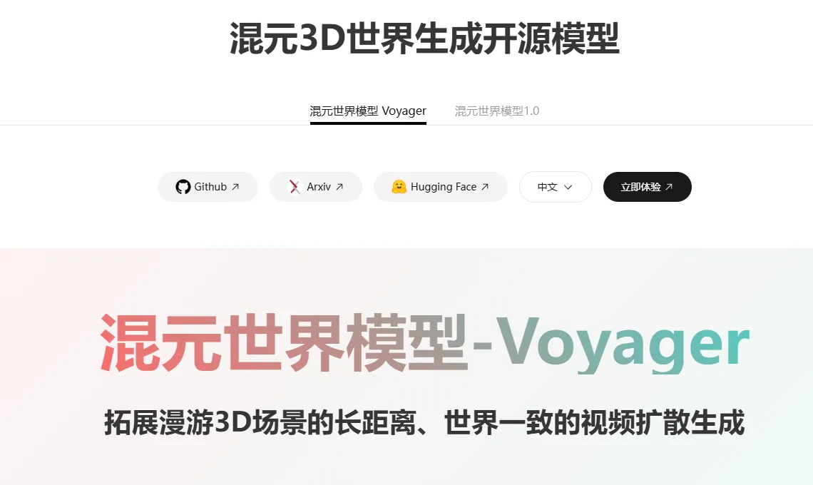 腾讯放大招!混元世界模型Voyager开源,一张图就能生成3D世界,游戏、VR、自动驾驶全要变天?插图 腾讯放大招!混元世界模型Voyager开源,一张图就能生成3D世界,游戏、VR、自动驾驶全要变天?插图