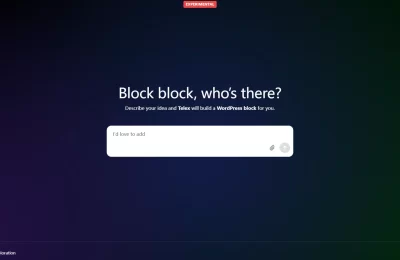 WordPress搞了个AI建站神器Telex，不用写代码就能搭网站？缩略图