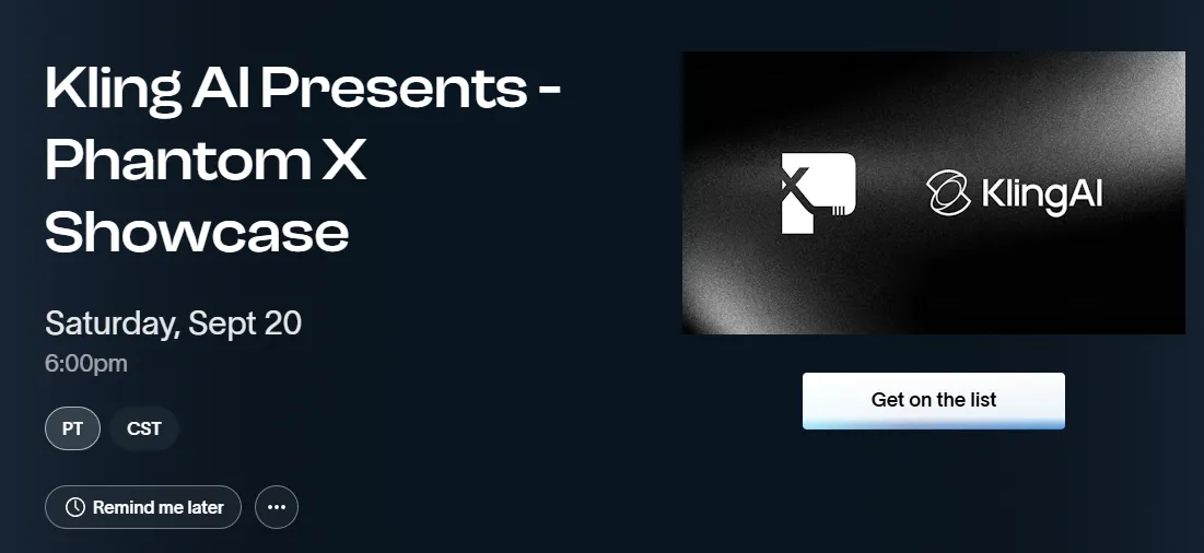 2025年9月20日Kling AI要来洛杉矶办活动啦，创作者们快来嗨！插图2