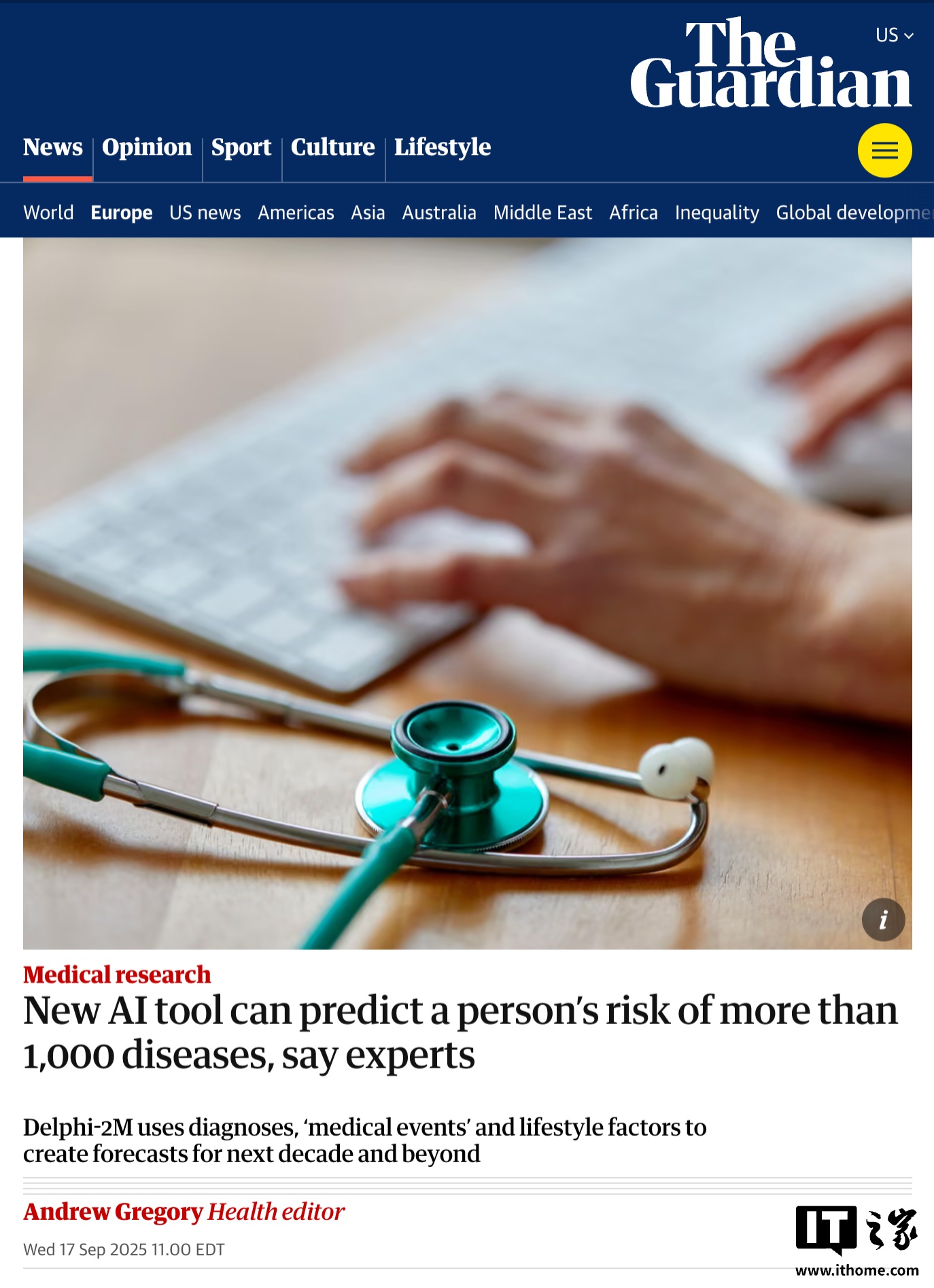 德国搞出个AI神器,能预测一千多种病的风险插图 德国搞出个AI神器,能预测一千多种病的风险插图