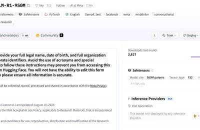 Meta开源了！新出的小个子AI模型专攻数理化编程，参数不到10亿缩略图