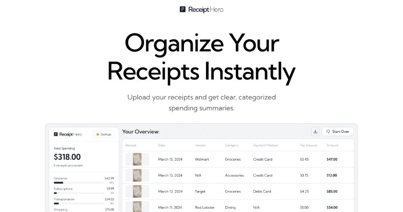 拍照就记账?AI神器ReceiptHero火了,95%准确率让手写账单成过去插图 拍照就记账?AI神器ReceiptHero火了,95%准确率让手写账单成过去插图