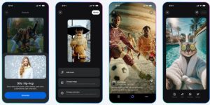 Meta搞了个新APP叫Vibes，里面全是AI做的短视频缩略图