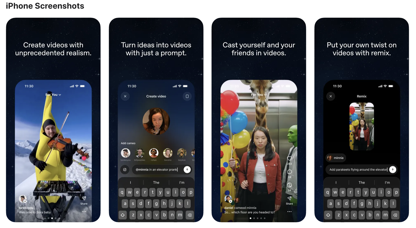 OpenAI新出的视频App Sora，能变身成别人，但得对方点头同意插图1