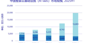 2025年上半年中国AI云市场猛增，规模近200亿，同比翻倍还多缩略图