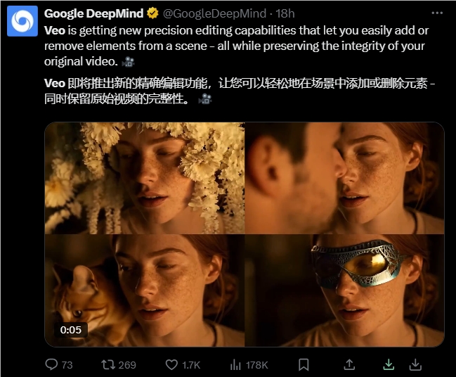 Google新神器来了!一键就能改视频,真实到傻傻分不清插图 Google新神器来了!一键就能改视频,真实到傻傻分不清插图