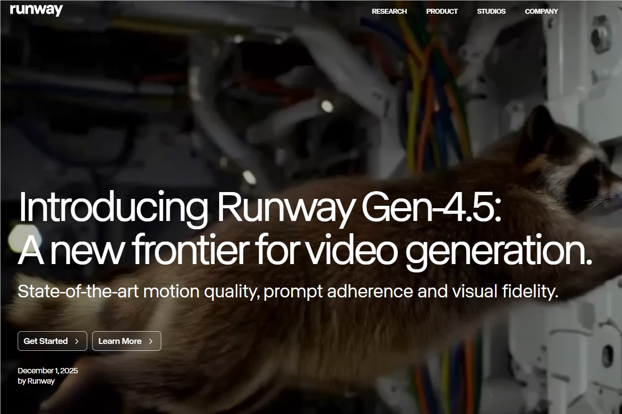 Runway 推出全新 Gen-4.5 视频生成模型,画质和创作体验都升级了!插图 Runway 推出全新 Gen-4.5 视频生成模型,画质和创作体验都升级了!插图