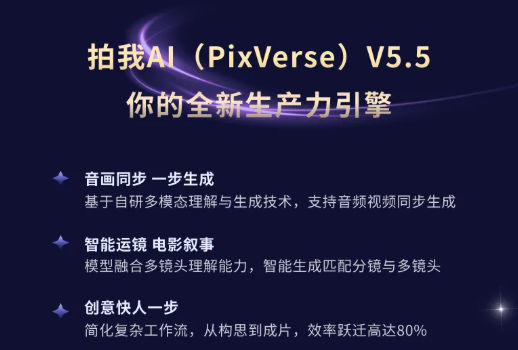 PixVerse V5.5 来了:一键搞定「导演级」音画同步插图2 PixVerse V5.5 来了:一键搞定「导演级」音画同步插图2
