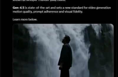 Runway推出Gen-4.5视频模型：角色更连贯，画面更精准缩略图