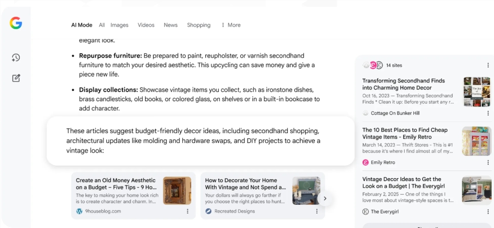Google 升级 AI 搜索,来源和内容说明更清楚了插图 Google 升级 AI 搜索,来源和内容说明更清楚了插图