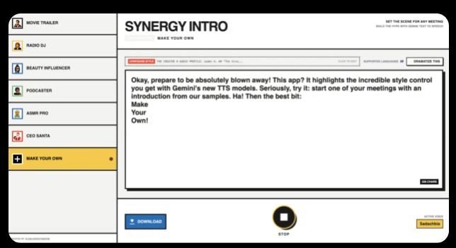 Gemini TTS 2.5来了!Google上线超有情绪的语音,24种语言、多角色随便换插图 Gemini TTS 2.5来了!Google上线超有情绪的语音,24种语言、多角色随便换插图