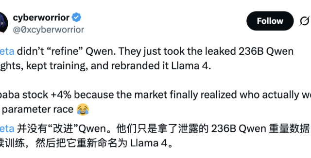 Meta开源神话破灭：新闭源模型竟用阿里Qwen训练，小扎高薪抢人却大改方向缩略图