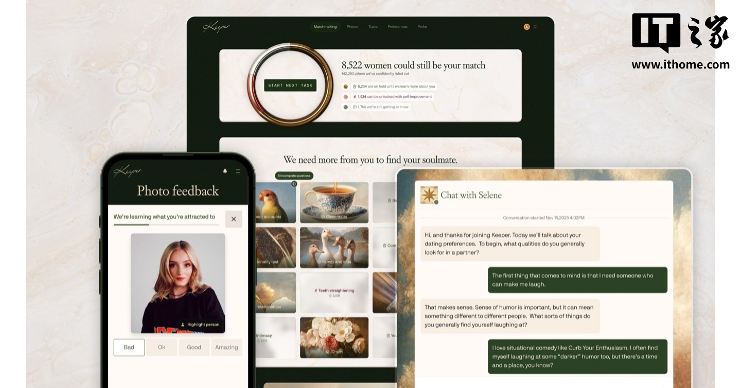 初创公司Keeper用AI帮人找真爱,男生结婚得付5万美元红包插图 初创公司Keeper用AI帮人找真爱,男生结婚得付5万美元红包插图