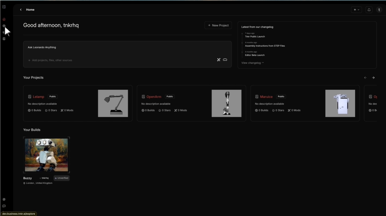 机器人圈的GitHub来了！Tnkr平台上线，造机器人跟写代码一样简单插图