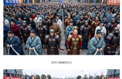 阿里千问全员大会吃豆包那张图，其实是AI画的缩略图