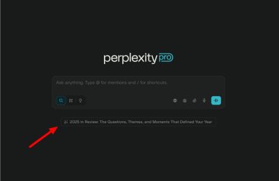 Perplexity 上线 2025 年度回顾小工具，一键生成你的年度总结缩略图