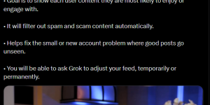 Grok接管𝕏算法啦！每天扫1亿多帖子，你的信息流要大变样了缩略图